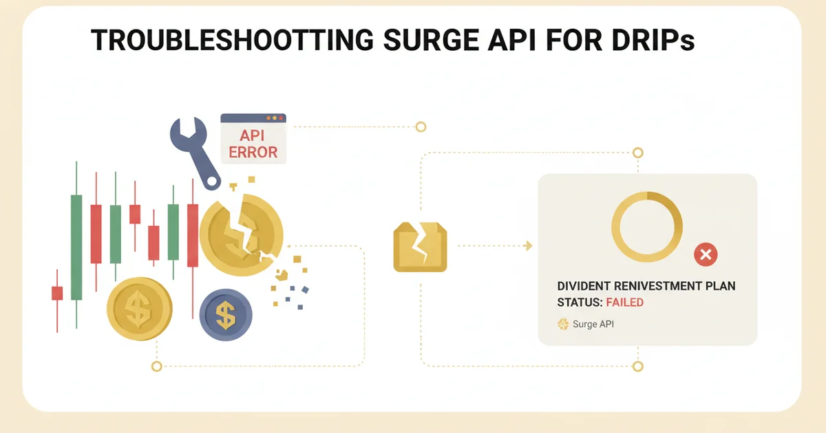 Troubleshooting Surge API for Tracking Dividend Reinvestment Plans — illustration